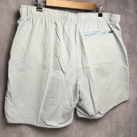 Aftco Mens Swim Trunks Shorts XL Light Blue Mesh Liner Nylon Drawstring Pockets - Picture 9 of 10